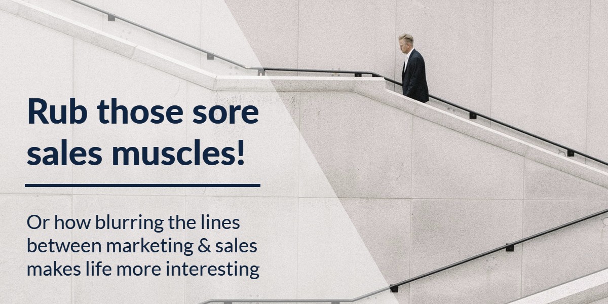 You are currently viewing Rub those sore sales muscles!